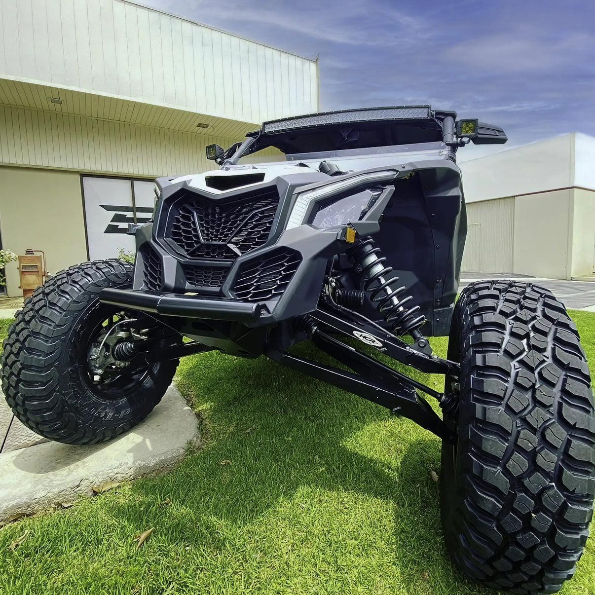 Can-Am Maverick X3 Pre-Runner Front Bumper Installed